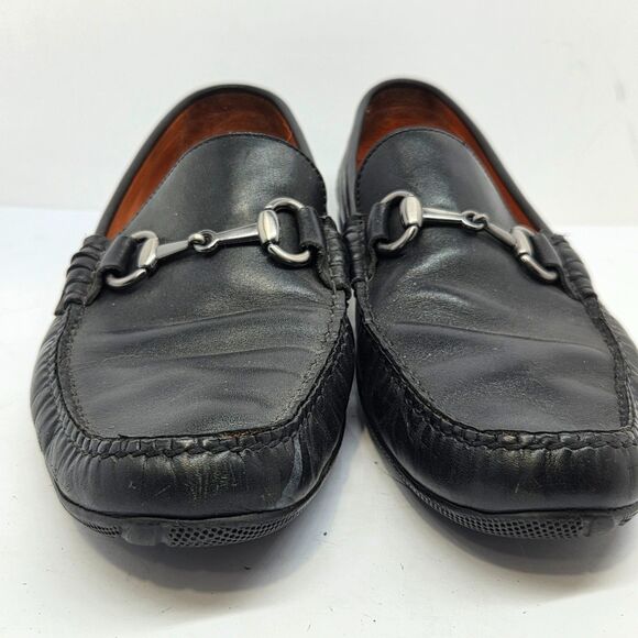 Peter Millar MC00F40 Mens Black Leather Moc Toe Horse Bit Loafers  Size US 8.5 M main image 13